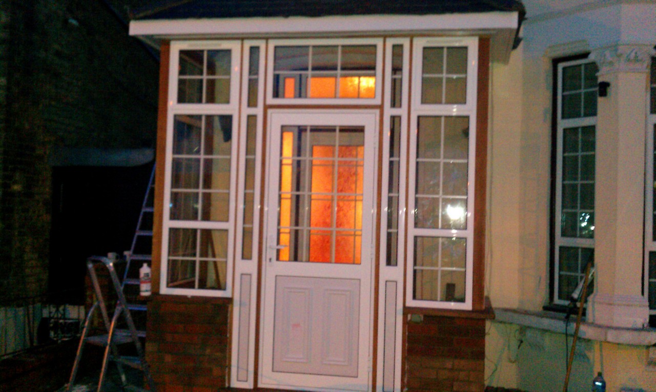 uPVC porch with Georgian bar glazing installed in Balham